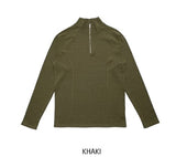 Id cut half zip-up muscle tee