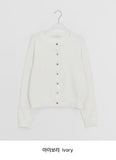 Goodbert Wool Color Round Knit Cardigan