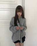 [Muffler SET] Dori Muffler Loose V-Neck Knit