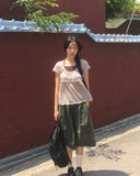 [Fake Layered] James Halter Layered Short Sleeve T-Shirt