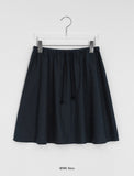 [BAONHAUS] Comne Banding Color Matching Dot Midi Skirt