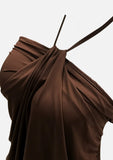 String Mocha Mousse One Piece