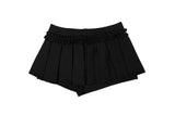 Gatti Button Frill Pleated Mini Skirt