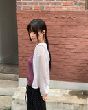 Bucker Gauze Linen Hood Long Sleeve Shirt