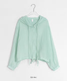 Lilgens Summer See-through Hood Shirt