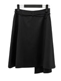 Stripe Unbalanced Skirt