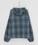 [unisex] Canber Check Hood Windbreaker
