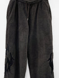 Karan Fleece Patch Jogger Pants