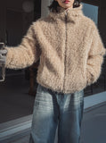 Loro High Neck Fur Hood Jumper