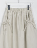 Dinku Banding Ribbon Long Skirt