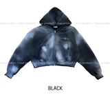 Over Spray Crop Hood Zip-Up