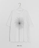 [Unisex] Bakev Print Embroidery Oversize Short Sleeve T-Shirt