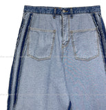 Poin Track Reverse Balloon Denim Pants