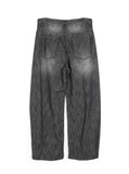 Carton linen-like washed denim pants