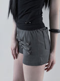 [mnem] Piercing Half-Neck Sleeveless