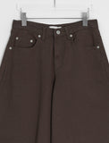 [unisex] Menconi Brown Balloon Wide Cotton Pants