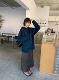 [unisex] Coniten Stripe Over Hood Long Sleeve Tee