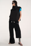 trench high neck vest