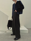 f/w depth one tuck wide slacks