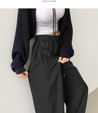 Hem Snap Folding Balloon Wide Banding Pants