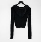 Leddy Knit Hooded Zip-Up