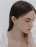 Subni Flow Silver One-Touch Earrings S