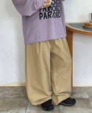 [unisex] Sicuro Banding Wide Cotton Pants