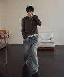 Cardis Laser Flare Denim Pants