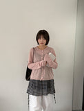 Ranmin Check Summer Sleeveless Layered One Piece