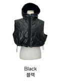 Quilted Crop Padded Vest