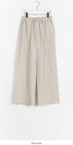 [unisex] Laran Linen Banding Wide Pants