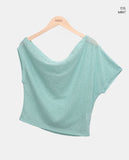 Juneck Rose Lace Off-Shoulder Short Sleeve T-Shirt
