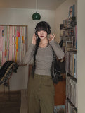 Gane Vintage Washing String Cargo Pants