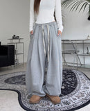 Dihen Pintuck Curved Training Pants
