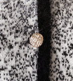 Cove Color Matching Wing Knit Jacket Cardigan