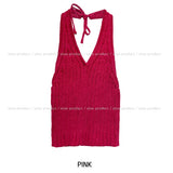 sticky knit halter sleeveless