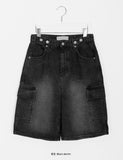 Hayu Cargo Denim Bermuda Pants