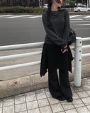 Piyu Unbalance Diagonal Button Cardigan