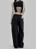 Studded Cotton Pants