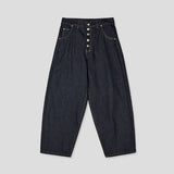 Heritage 5-Button Raw Denim Wide Jeans