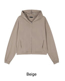 Niello Crop Hooded Zip-Up