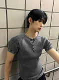 Grade Washing Lip Henry Muscle Short Sleeve Tee