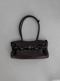 Bet Crack Leather Belt Shoulder Bag