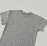 Span Slim Plain Short Sleeve T-shirt