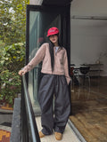 Diano raw balloon denim pants