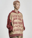 [PBA] Total Logo Applique Zip-Up Hoodie