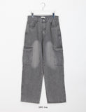 [unisex] Lupla Pigment Cargo Denim Pants