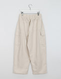 [unisex] Ranwoo banding wide cotton balloon cargo pants