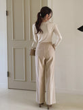 Eslin Two Pin Tuck Wide Slacks
