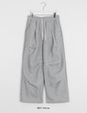 Timoa banding fleece brushed rivet wide pants